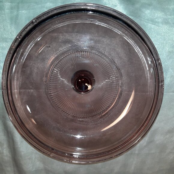 Vintage 90s Cranberry Visions Pyrex Corning 1.5L All-Glass Purple Saucepan w/Lid - Picture 6 of 10